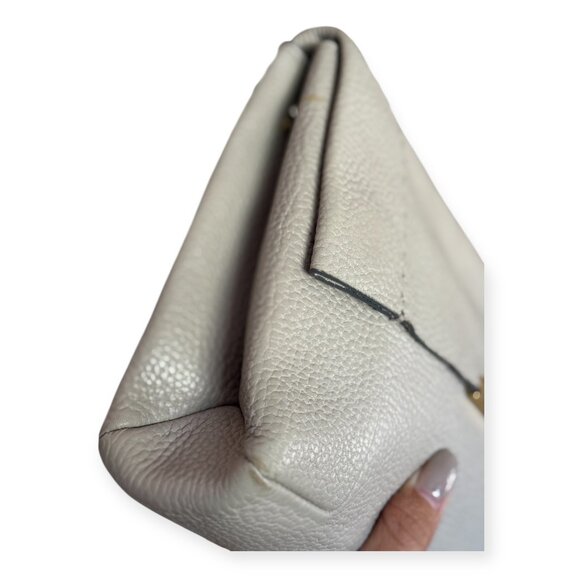 Ted Baker London Pebbled Leather Chain Shoulder Bag | Taupe - Picture 6 of 11